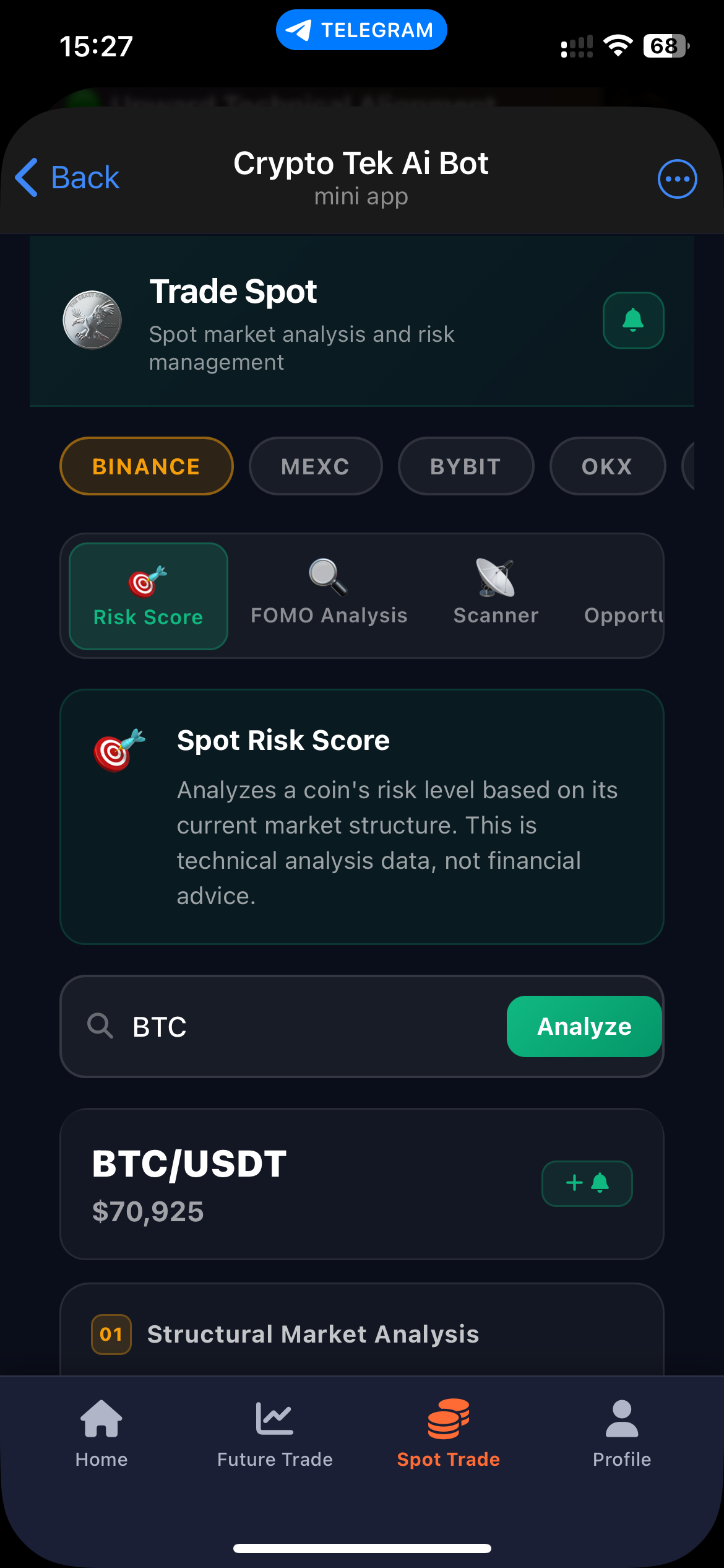 Spot Trade Analysis Suite